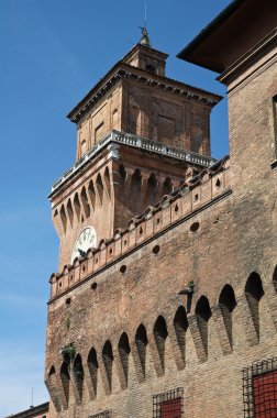 estense Kalesi. Ferrara. Emilia-Romagna. İtalya.