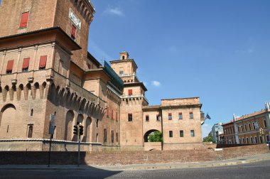 estense Kalesi. Ferrara. Emilia-Romagna. İtalya.