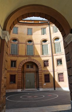 Communal theatre. Ferrara. Emilia-Romagna. Italy. clipart