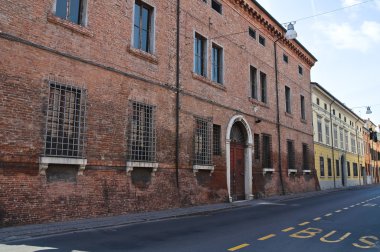 Alleyway. Ferrara. Emilia-Romagna. Italy.