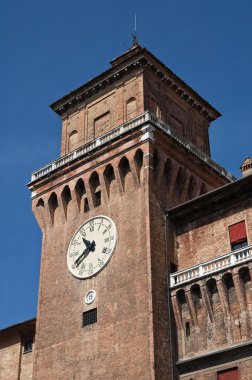 estense Kalesi. Ferrara. Emilia-Romagna. İtalya.