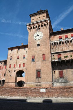 estense Kalesi. Ferrara. Emilia-Romagna. İtalya.