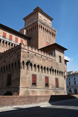 estense Kalesi. Ferrara. Emilia-Romagna. İtalya.