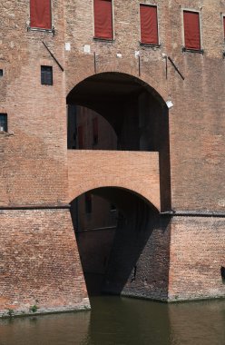 estense Kalesi. Ferrara. Emilia-Romagna. İtalya.