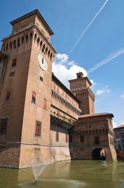 Estense Castle. Ferrara. Emilia-Romagna. Italy. clipart