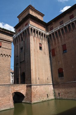 estense Kalesi. Ferrara. Emilia-Romagna. İtalya.