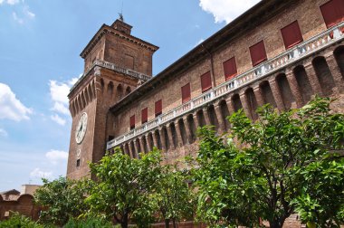 estense Kalesi. Ferrara. Emilia-Romagna. İtalya.