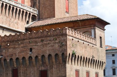 estense Kalesi. Ferrara. Emilia-Romagna. İtalya.