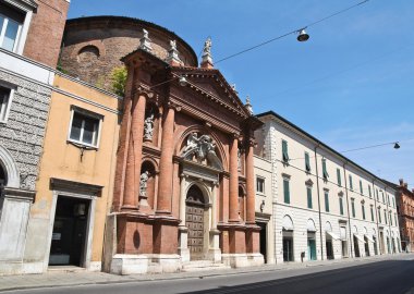 Alleyway. Ferrara. Emilia-Romagna. Italy. clipart