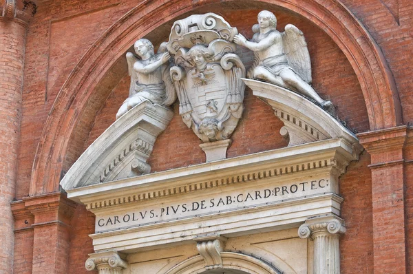 Kostel st. carlo. Ferrara. Emilia-Romagna. Itálie. — Stock fotografie