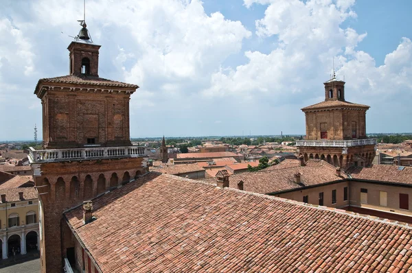 Panoramisch zicht van ferrara. Emilia-Romagna. Italië. — Stockfoto