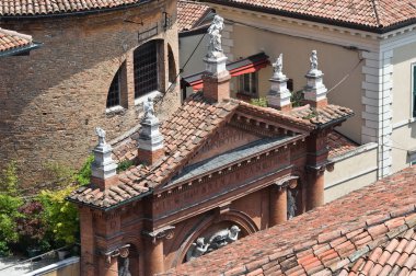 Kilise st. Carlo. Ferrara. Emilia-Romagna. İtalya.