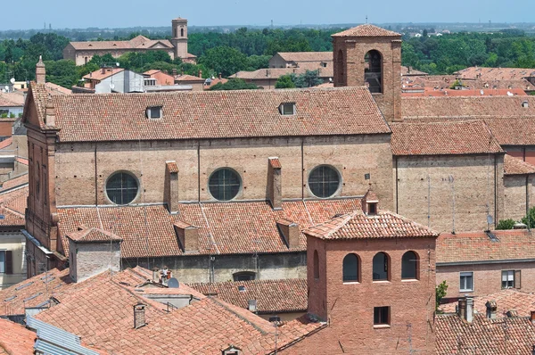 Ferrara panoramik manzaralı. Emilia-Romagna. İtalya. — Stok fotoğraf