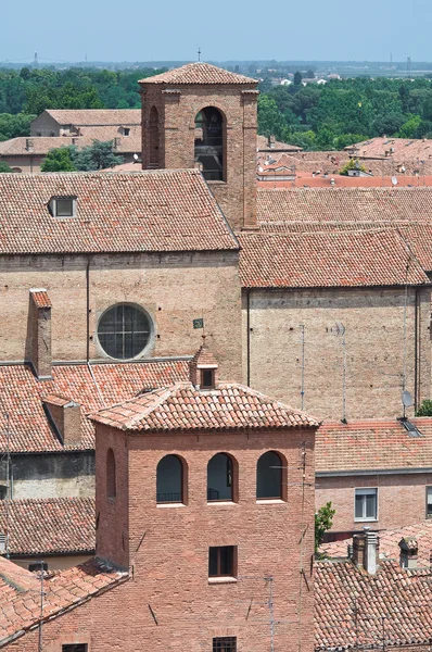 费拉拉的全景视图。艾米利亚-罗马涅。意大利. — 图库照片