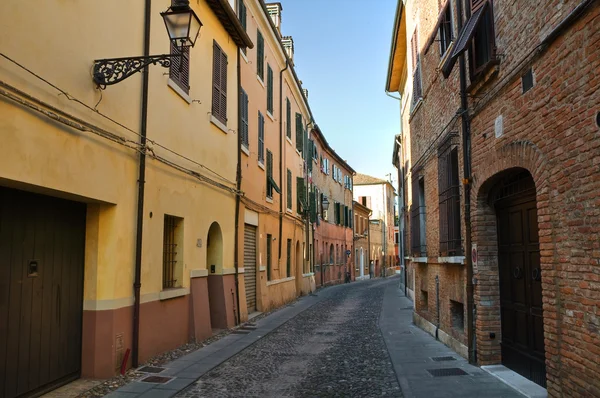 Alleyway. Ferrara. Emilia-Romagna. Italy. — Stockfoto