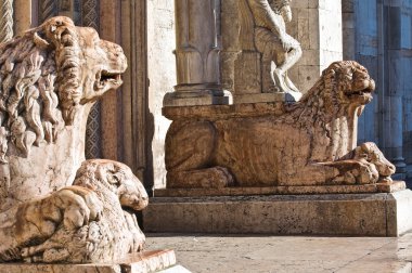 Cathedral st. George. Ferrara. Emilia-Romagna. İtalya.