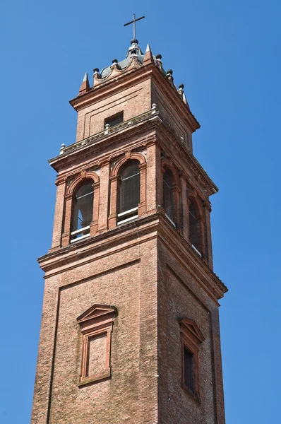 St. benedetto belltower církve. Ferrara. Emilia-Romagna. Itálie. — Stock fotografie