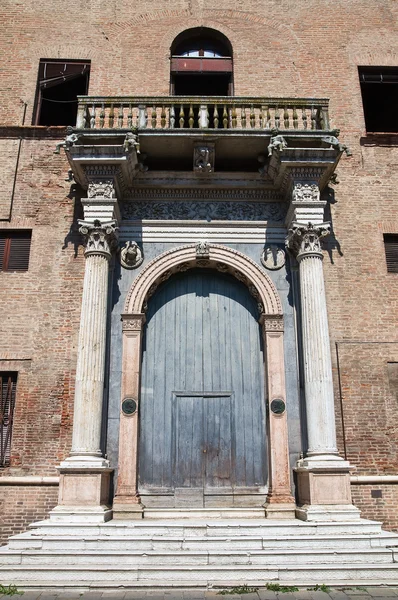 Prosperi-Sacrati Palace. Ferrara. Emilia-Romagna. Italy. — Stok fotoğraf