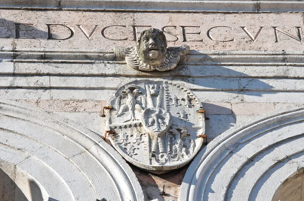 Belltower katedralen i ferrara. Emilia-Romagna. Italien. — Stockfoto