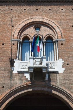 Belediye Binası. Ferrara. Emilia-Romagna. İtalya.