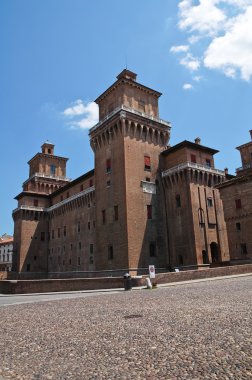 estense Kalesi. Ferrara. Emilia-Romagna. İtalya.