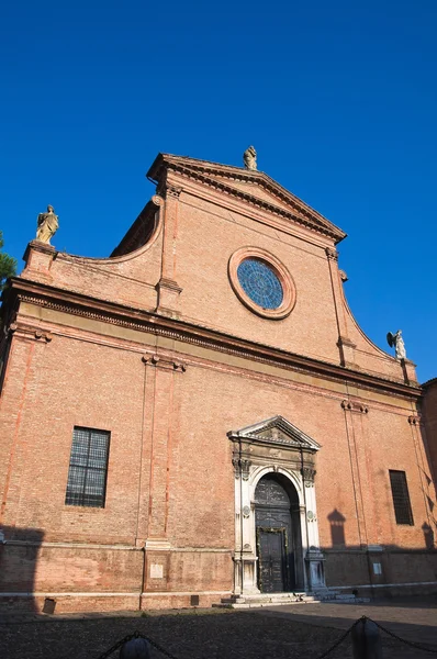 St. maria in vado kirche. Ferrara. Emilia-Romagna. Italien. — Stockfoto