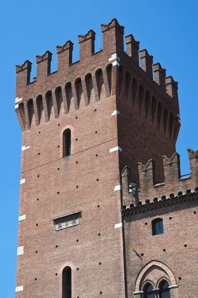 Overwinning toren. stadhuis. Ferrara. Emilia-Romagna. Italië. — Stockfoto