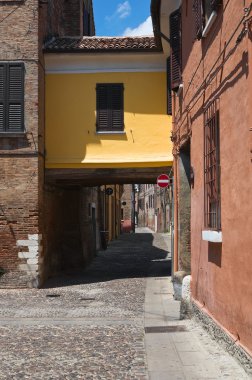 Alleyway. Ferrara. Emilia-Romagna. Italy.