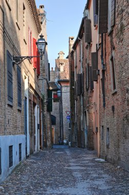 Alleyway. Ferrara. Emilia-Romagna. Italy.