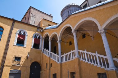 Grand Staircase of Honour. Ferrara. Emilia-Romagna. Italy. clipart