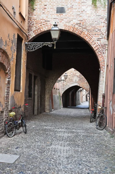 Via delle volte. Ferrara. Emilia-Romania. Włochy. — Zdjęcie stockowe