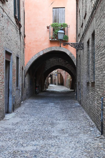 Via delle Volte. Ferrara. Emilia-Romagna. Italy. — Stock Photo, Image