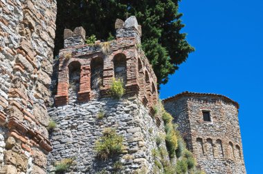 Castle, montebello. Emilia-Romagna. İtalya.