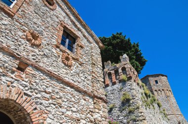 Castle, montebello. Emilia-Romagna. İtalya.