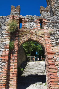 Castle, montebello. Emilia-Romagna. İtalya.