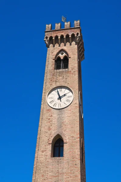 Belltower. Santarcangelo of Romagna. Emilia-Romagna. Italy. — Stock Photo, Image