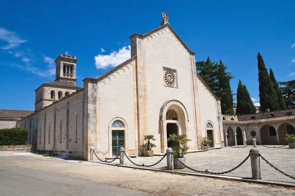 Madonna della scala opatství. noci. Puglia. Itálie. — Stock fotografie