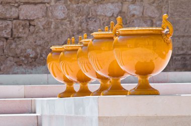 Ceramic Museum. Episcopio Castle. Grottaglie. Puglia. Italy. clipart