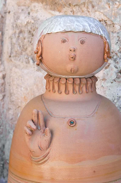 Ceramic Museum. Episcopio Castle. Grottaglie. Puglia. Italy. — Stock Photo, Image