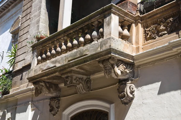 Palácio Histórico. Oria. Puglia. Itália . — Fotografia de Stock