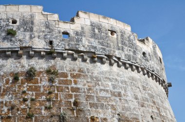 monte sant'angelo Kalesi. Puglia. İtalya.