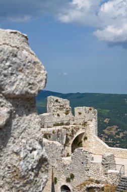 monte sant'angelo Kalesi. Puglia. İtalya.