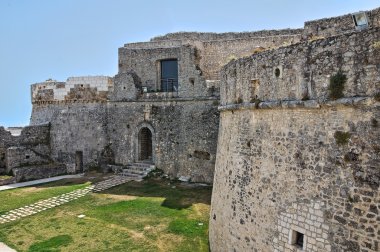 monte sant'angelo Kalesi. Puglia. İtalya.