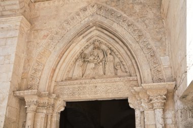 monte sant'angelo sığınak. Puglia. İtalya.