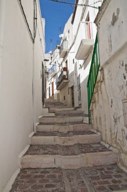 alleyway. Monte sant'angelo. Puglia. İtalya.