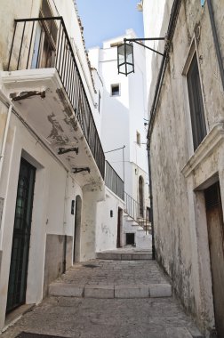 alleyway. Monte sant'angelo. Puglia. İtalya.