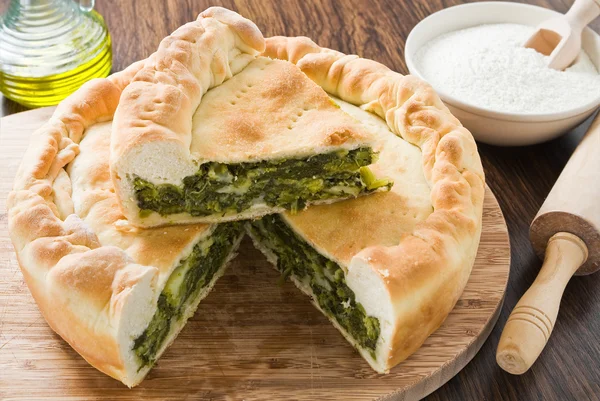 Mediterranean Vegetable Pie. — Stock Photo, Image