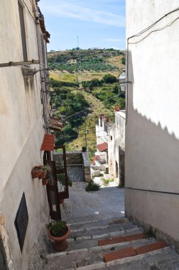 alleyway. Vico del gargano. Puglia. İtalya.