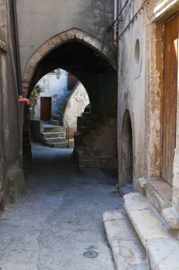 alleyway. Vico del gargano. Puglia. İtalya.