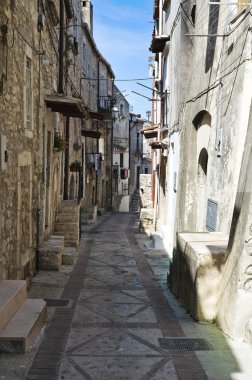 alleyway. Vico del gargano. Puglia. İtalya.